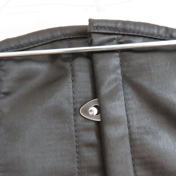 LAVISH BY DAISY CORSETS Steel Boned Satin Corset in Black Goth Vamp - Size XXL - Picture 3 of 11